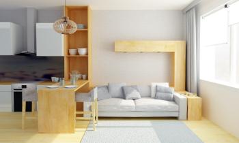Studio de très petite taille aménagé avec goût